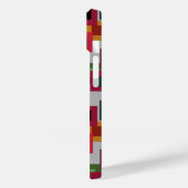 Dunkle Quadrate auf Licht Case-Mate iPhone Hülle (Rückseite / Links)