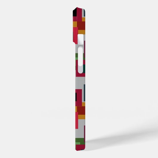 Dunkle Quadrate auf Licht Case-Mate iPhone Hülle (Rückseite / Links)