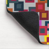 Dunkle Quadrate auf Licht Mousepad (Ecke)