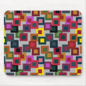 Dunkle Quadrate auf Licht Mousepad (Vorne)