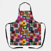 Dunkle Quadrate auf Licht Schürze (Vorderseite)