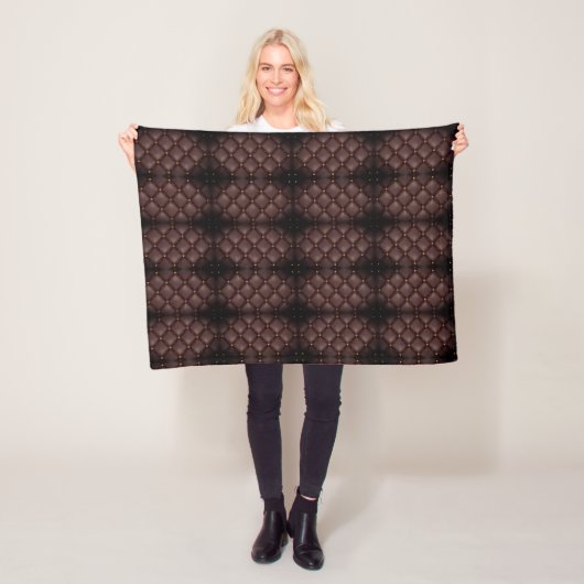 Dunkle quiltierte Musterdecke Fleecedecke (Beispiel)