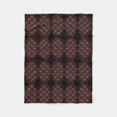 Dunkle quiltierte Musterdecke Fleecedecke (Vorderseite)