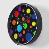 Dunkle Rainbow Spots Uhr (Winkel)