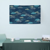 Dunkle Rainy Night Banner (Messeveranstaltung)