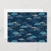 Dunkle Rainy Night Postkarte (Vorne/Hinten)