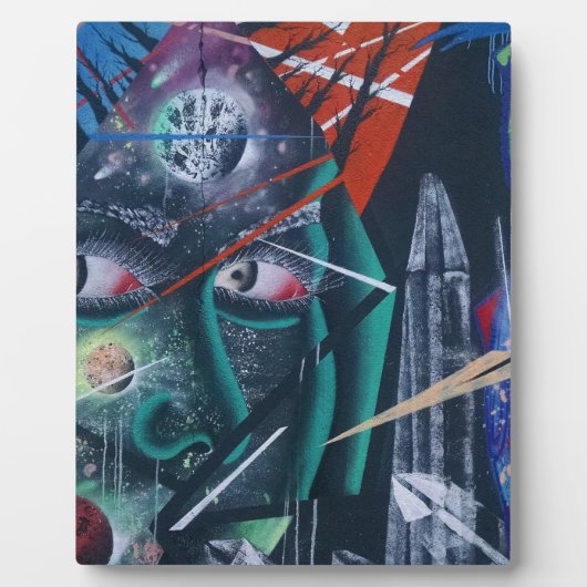 Dunkle Rave-Graffiti Fotoplatte (Vorderseite)