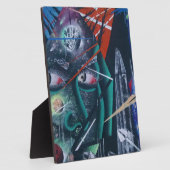Dunkle Rave-Graffiti Fotoplatte (Seite)