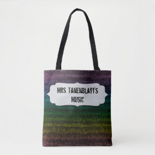 Dunkle Regenbogen-Tasche - fertigen Sie Front und Tasche