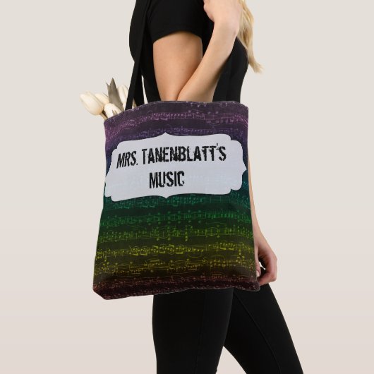 Dunkle Regenbogen-Tasche - fertigen Sie Front und Tasche (Von Nahem)