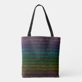 Dunkle Regenbogen-Tasche Tasche (Rückseite)