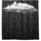 Dunkle Regenwolke Duschvorhang (Vorderseite)