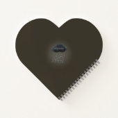 Dunkle Regenwolke und Personalisiertes Herz Notizblock (Rückseite)