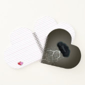 Dunkle Regenwolke und Personalisiertes Herz Notizblock (Innenseite)