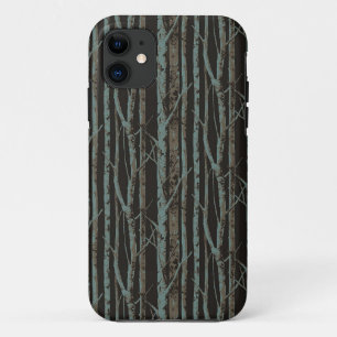 Dunkle Retro Birke Case-Mate iPhone Hülle
