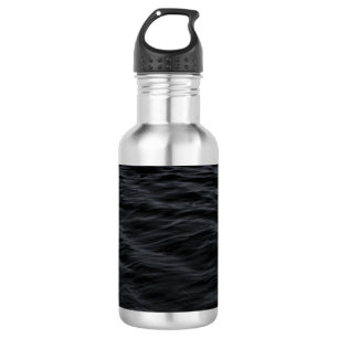 Dunkle Rippel (Schwarzes Wasser bei Nacht) Edelstahlflasche
