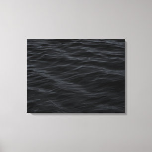 Dunkle Rippel (Schwarzes Wasser bei Nacht) Leinwanddruck