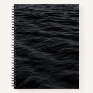 Dunkle Rippel (Schwarzes Wasser bei Nacht) Notizblock