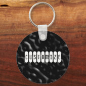 Dunkle Rippel - Vorlage Schlüsselanhänger (Vorderseite)