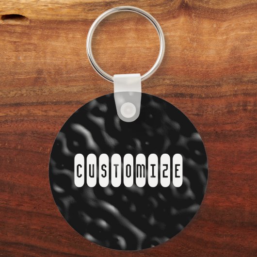 Dunkle Rippel - Vorlage Schlüsselanhänger (Vorderseite)