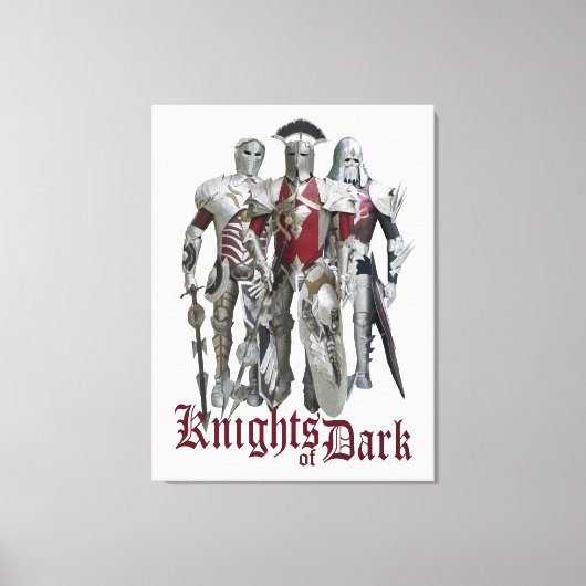 Dunkle Ritter Leinwanddruck (Vorderseite)