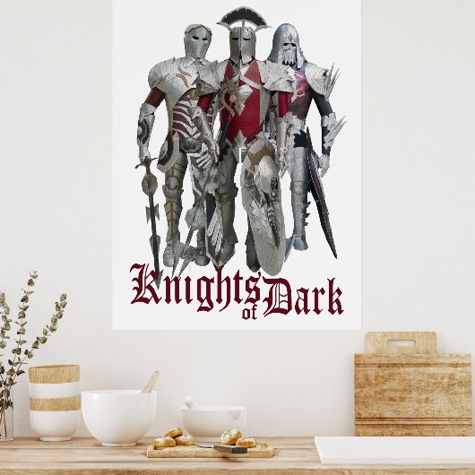 Dunkle Ritter Poster (Küche)