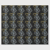 Dunkle Ritterrüstung Geschenkpapier (Flach)