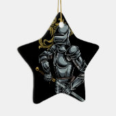 Dunkle Ritterrüstung Keramikornament (Rechts)