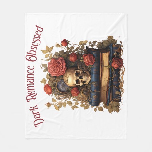 Dunkle Romance besessen Fleecedecke (Vorderseite)