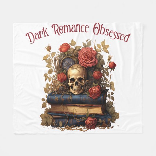 Dunkle Romance besessen Fleecedecke (Vorderseite (Horizontal))
