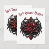 Dunkle Romance besessen Mitteilungskarte (Vorne/Hinten)