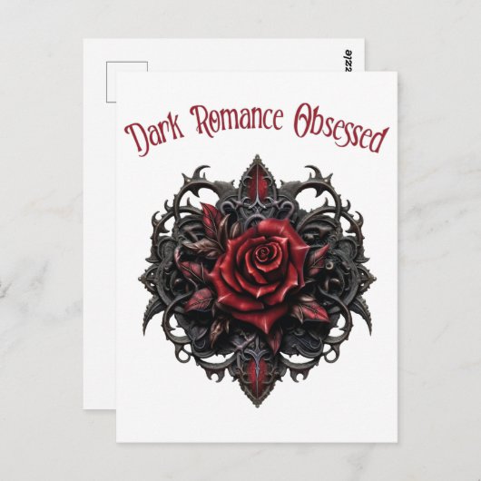 Dunkle Romance besessen Postkarte (Vorne/Hinten)