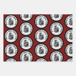 Dunkle Romance Buchumschlagpapier Geschenkpapier Set