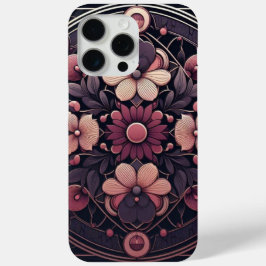 Dunkle Romance Burgund Art Deco Blumen Sommer Case-Mate iPhone Hülle