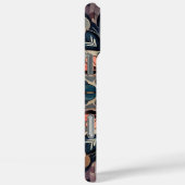 Dunkle Romance Burgund Art Deco Blumen Sommer Case-Mate iPhone Hülle (Rückseite / Rechts)