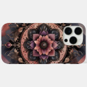 Dunkle Romance Burgund Art Deco Blumen Sommer Case-Mate iPhone Hülle (Rückseite (Horizontal))