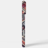 Dunkle Romance Burgund Art Deco Blumen Sommer Case-Mate iPhone Hülle (Rückseite / Rechts)