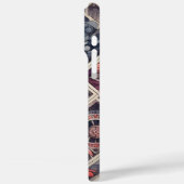 Dunkle Romance Burgund Art Deco Blumen Sommer Case-Mate iPhone Hülle (Rückseite / Links)