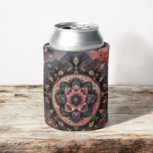 Dunkle Romance Burgund Art Deco Blumen Sommer