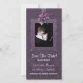 Dunkle Romance Hochzeit speichern das Datum Save The Date (Vorderseite)