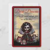 Dunkle Romantik_ Dunkle Prinzessin Einladung (Rückseite)