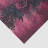Dunkle Romantik: Gotische Rose und Spitzendesign Seidenpapier (Ausschnitt)