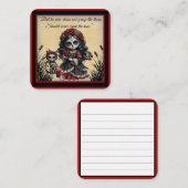 Dunkle Romantik_ Krimsonrose Begleitkarte (Vorne/Hinten)