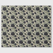 **"Dunkle Romantik: Vintage schwarze Rose"*** Geschenkpapier (Flach)