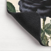 **"Dunkle Romantik: Vintage schwarze Rose"*** Mousepad (Ecke)