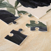 **"Dunkle Romantik: Vintage schwarze Rose"*** Puzzle (Seite)
