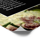 Dunkle romantische, launische Hochzeitskarte Poster (Ecke)