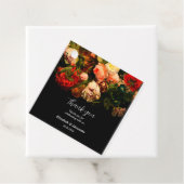 Dunkle romantische, stimmungsvolle, elegante Blume Geschenkanhänger (Beispiel)