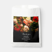 Dunkle romantische, stimmungsvolle, elegante Blume Geschenktütchen (Vorderseite)