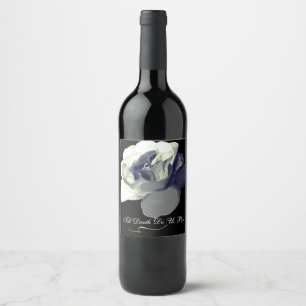 Dunkle Romanze "Bis dass der Tod uns scheidet" Gei Weinetikett